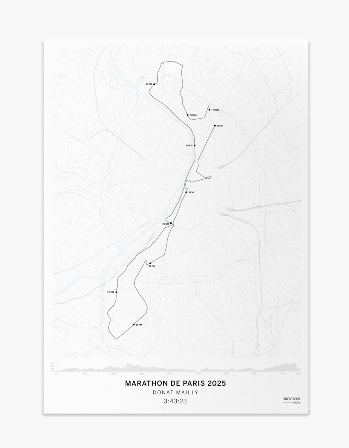 comprar póster personalizado maratón París