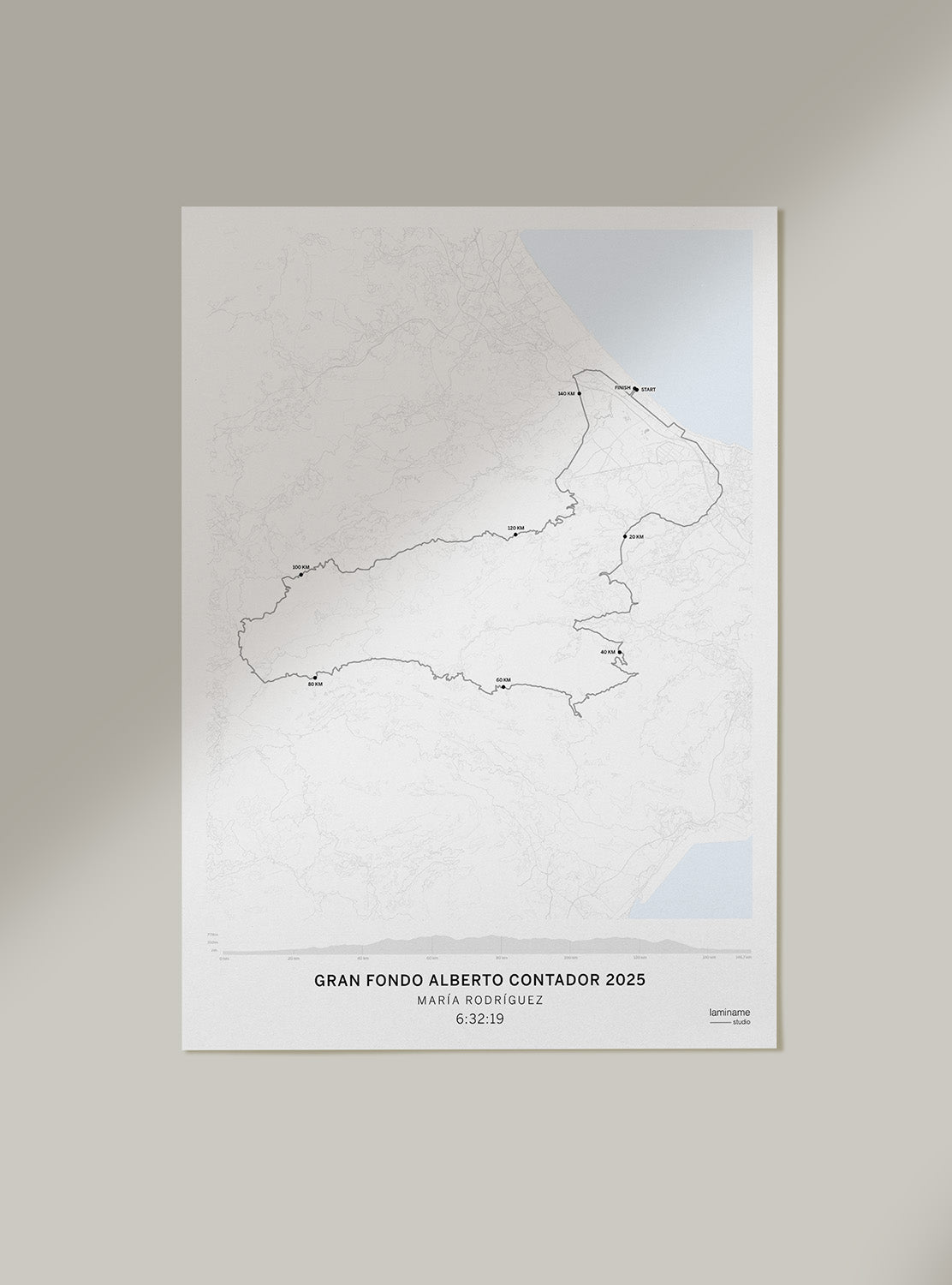 póster personalizado gran fondo alberto contador laminame