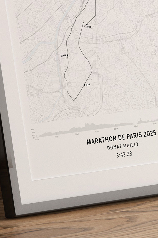 lámina maratón Schneider Electric París personalizada