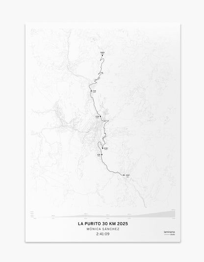 lámina ciclista personalizada La Purito Andorra 30km recorrido laminame