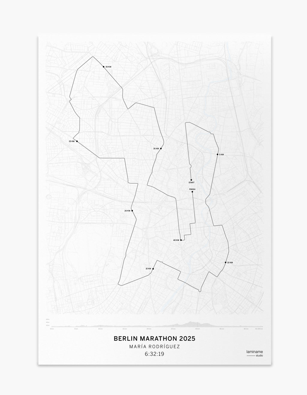 comprar póster personalizado BMW Berlin Marathon laminame