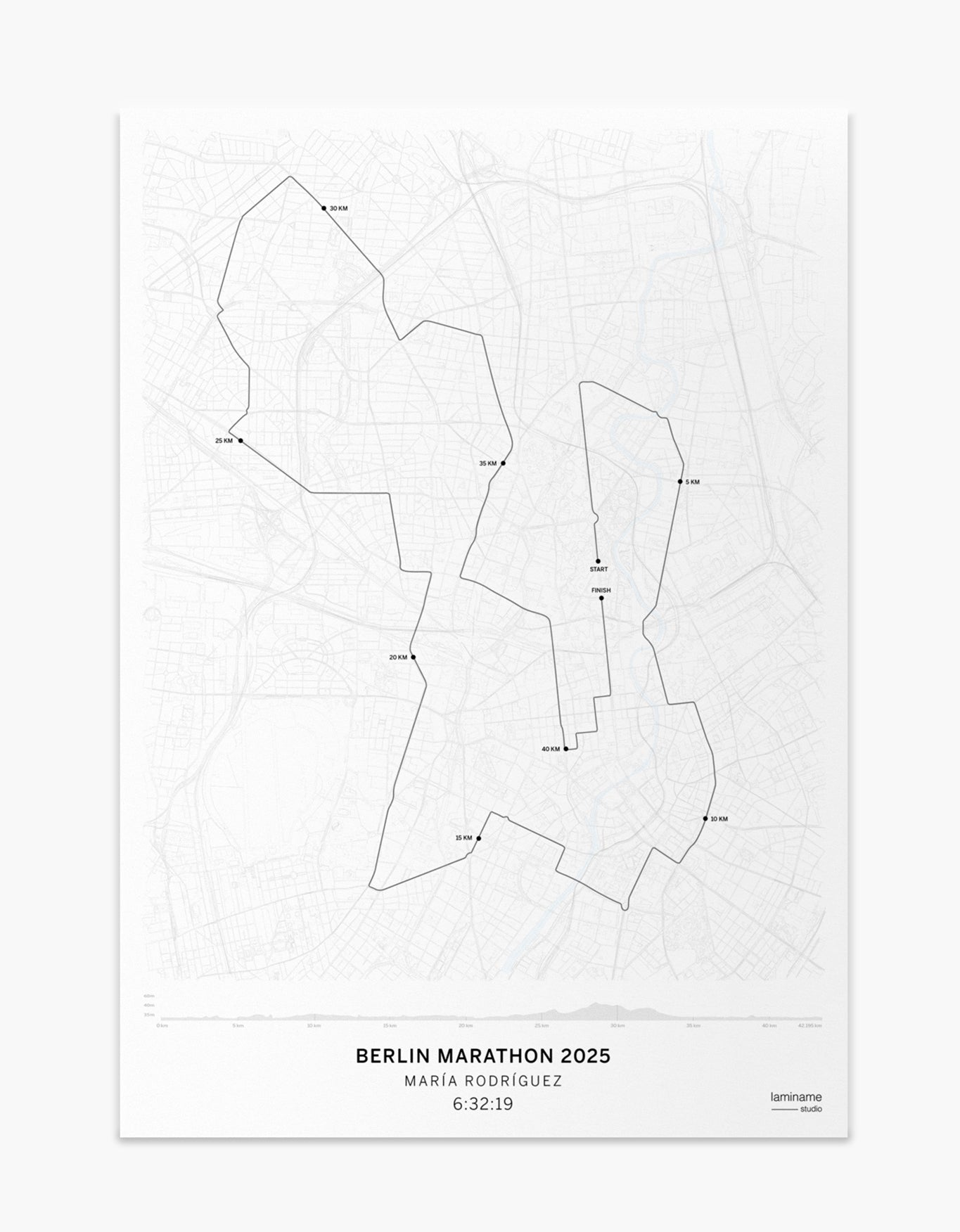 comprar póster personalizado BMW Berlin Marathon laminame