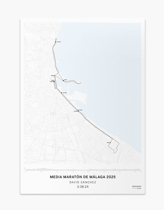 póster personalizado totalenergies media maratón málaga laminame