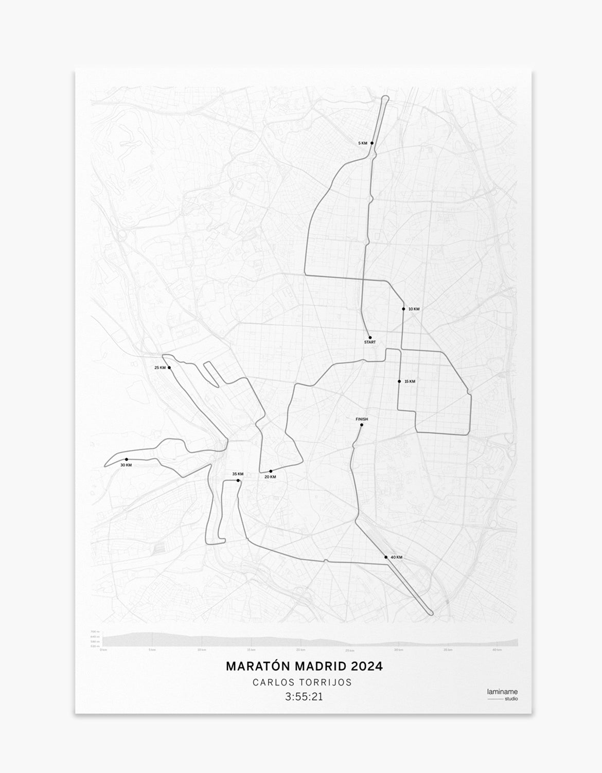 Comprar póster personalizado Maratón de Madrid Zurich 2024– Personaliza tu nombre y tiempo