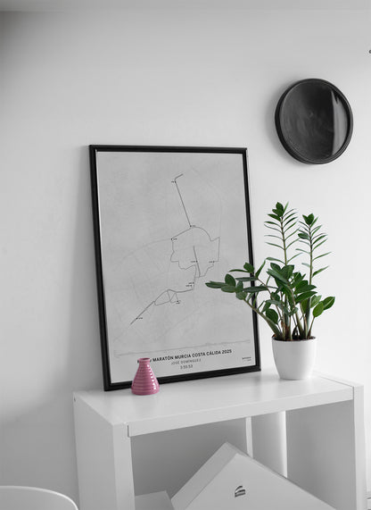 Comprar póster Media Maratón Murcia 2025 – Mapas personalizados laminame